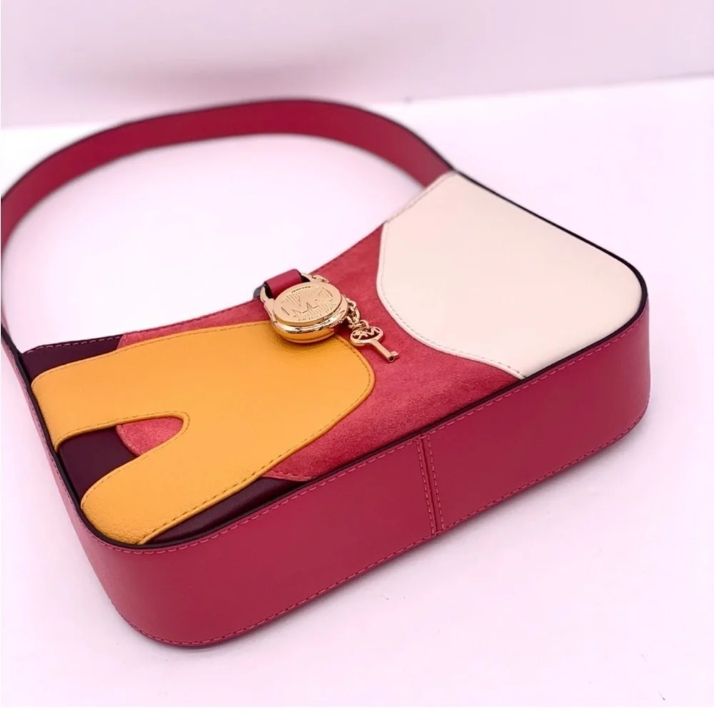Michael Kors Lyra Small Color-Block Pochette Shoulder Bag
